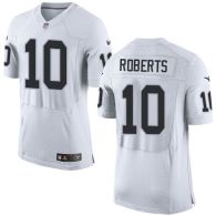 Nike Oakland Raiders #10 Seth Roberts White Men's Stitched NFL New Elite Jersey
