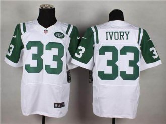 Nike Jets -33 Chris Ivory White NFL Elite Jersey