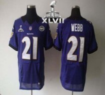 Nike Ravens -21 Lardarius Webb Purple Team Color Super Bowl XLVII Stitched NFL Elite Jersey