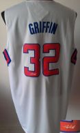 Revolution 30 Autographed Los Angeles Clippers -32 Blake Griffin White Stitched NBA Jersey
