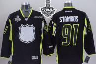 Tampa Bay Lightning -91 Steven Stamkos Black 2015 All Star 2015 Stanley Cup Stitched NHL Jersey