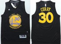 Golden State Warriors -30 Stephen Curry Black Fashion Stitched NBA Jersey