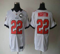 Nike Buccaneers -22 Doug Martin White With MG Patch Stitched NFL Elite Jersey