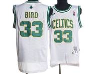 Mitchell and Ness Boston Celtics -33 Larry Bird Stitched White Throwback NBA Jersey