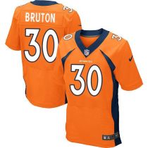 Nike Denver Broncos #30 David Bruton Orange Team Color Men's Stitched NFL New Elite Jersey
