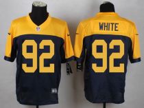 Nike Green Bay Packers #92 Reggie White Navy Blue Alternate Men's Stitched NFL New Elite Jersey