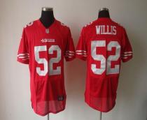 Nike San Francisco 49ers #52 Patrick Willis Red Team Color Men‘s Stitched NFL Elite Jersey