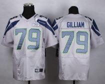 Nike Seattle Seahawks #79 Garry Gilliam Grey Alternate Super Bowl XLIX Men's Stitched NFL Elite Jers