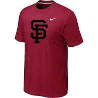 MLB San Francisco Giants Heathered Red Nike Blended T-Shirt