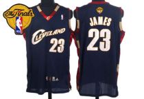 Cleveland Cavaliers -23 LeBron James Blue The Finals Patch Stitched NBA Jersey