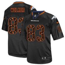 Nike Denver Broncos #83 Wes Welker New Lights Out Black Men's Stitched NFL Elite Jersey