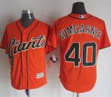 San Francisco Giants #40 Madison Bumgarner Orange Alternate New Cool Base Stitched MLB Jersey