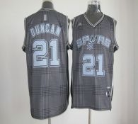 San Antonio Spurs -21 Tim Duncan Black Rhythm Fashion Stitched NBA Jersey