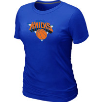 New York Knicks Big Tall Primary Logo Black Women T-Shirt (2)