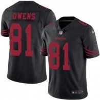 Nike 49ers -81 Terrell Owens Black Stitched NFL Color Rush Limited Jersey