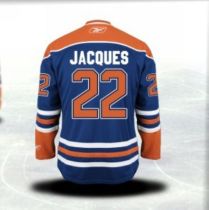 Edmonton Oilers -22 Jean-Francois Stitched Light Blue CCM Throwback NHL Jersey