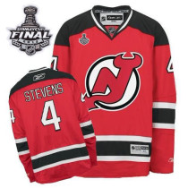 New Jersey Devils -4 Scott Stevens 2012 Stanley Cup Finals Red Stitched NHL Jersey