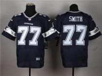 Nike Dallas Cowboys #77 Tyron Smith Navy Blue Team Color Men's Stitched NFL Elite Jersey