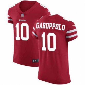Nike 49ers -10 Jimmy Garoppolo Red Team Color Stitched NFL Vapor Untouchable Elite Jersey