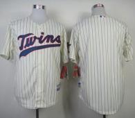 Minnesota Twins Blank Cream Cool Base Stitched MLB Jersey