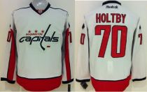 Washington Capitals -70 Braden Holtby White Stitched NHL Jersey
