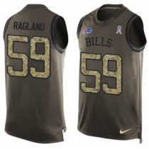 Nike Bills -59 Reggie Ragland Green Stitched NFL Limited Salute To Service Tank Top Jersey