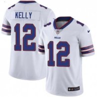Nike Bills -12 Jim Kelly White Stitched NFL Vapor Untouchable Limited Jersey