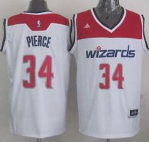 Revolution 30 Washington Wizards -34 Paul Pierce White Stitched NBA Jersey