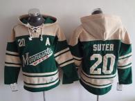 Minnesota Wild -20 Ryan Suter Green Sawyer Hooded Sweatshirt Stitched NHL Jersey