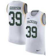 Nike Packers -39 Demetri Goodson White Stitched NFL Limited Rush Tank Top Jersey