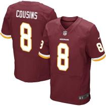 Nike Washington Redskins -8 Kirk Cousins Burgundy Red Team Color Men's Stitched NFL Elite Jersey