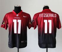 Nike Cardinals -11 Larry Fitzgerald Red Black Men's Stitched NFL Elite Fadeaway Fashion Jersey