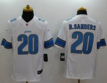 Nike Detroit Lions -20 Barry Sanders White NFL Limited Jersey