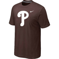 MLB Philadelphia Phillies Heathered Brown Nike Blended T-Shirt