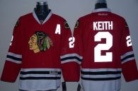 Chicago Blackhawks -2 Duncan Keith Red Reflective Version Stitched NHL Jersey