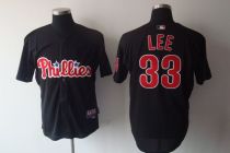 Philadelphia Phillies #33 Cliff Lee Black Stitched MLB Jersey