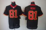 Nike Washington Redskins -81 Art Monk Black Men's Stitched NFL Elite Jersey