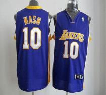 Los Angeles Lakers -10 Steve Nash Purple Road Revolution 30 Stitched NBA Jersey