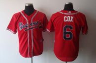 Atlanta Braves #6 Bobby Cox Red Stitched MLB Jersey