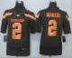 Nike Cleveland Browns -2 Johnny Manziel Brown Team Color Stitched NFL Limited jersey