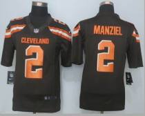 Nike Cleveland Browns -2 Johnny Manziel Brown Team Color Stitched NFL Limited jersey