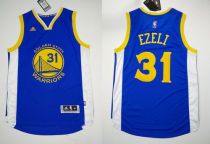 Revolution 30 Golden State Warriors -31 Festus Ezeli Blue Stitched NBA Jersey