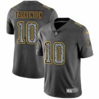 Nike Vikings -10 Fran Tarkenton Gray Static Stitched NFL Vapor Untouchable Limited Jersey