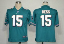 Nike Dolphins -15 Davone Bess Aqua Green Team Color Stitched NFL Game Jersey