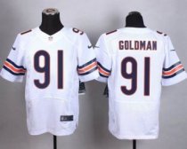 Nike Chicago Bears -91 Eddie Goldman White Stitched NFL Elite Jersey