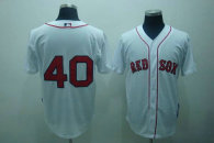 Boston Red Sox #40 John lackey Stitched White MLB Jersey
