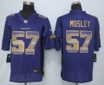 2015 New Nike Baltimore Ravens -57 CJ Mosley Purple Strobe Limited Jersey
