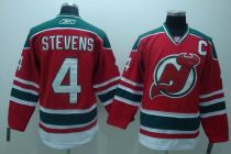 New Jersey Devils -4 Scott Stevens Stitched Red CCM Team Classic NHL Jersey