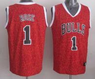 Chicago Bulls -1 Derrick Rose Red Crazy Light Stitched NBA Jersey
