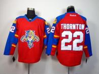 Florida Panthers -22 Shawn Thornton Red Home Stitched NHL Jersey